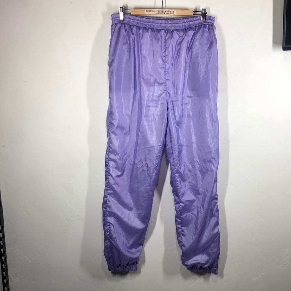 Vintage purple windbreaker pants size large